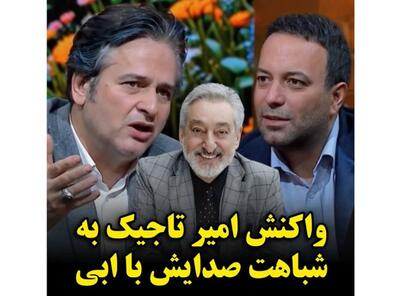 واکنش امیر تاجیک به شباهت صدایش با ابی در آنتن تلویزیون!