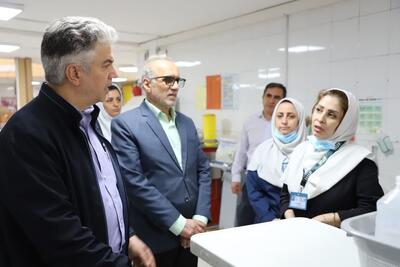 بازدید معاون وزیر بهداشت از ساختمان جدید در دست ساخت بیمارستان شهید رجایی قزوین 