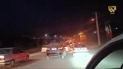 کندوان و هراز و سوادکوه قفل شد + فیلم