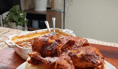 (ویدئو) طرز پخت چلو مرغ لبنانی با سس و ادویه عربی - فراشپز