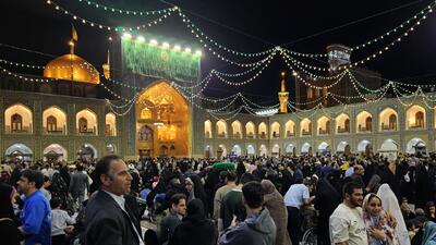 حال و هوای حرم مطهر امام رضا(ع) در چهارشنبه زیارتی