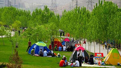 64 هزار هکتار فضای سبز و بوستان میزبان شهروندان تهرانی در روز طبیعت