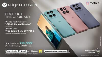 موتورولا از گوشی Edge 60 Fusion با تراشه Dimensity 7400 رونمایی کرد
