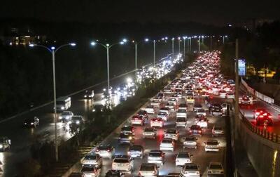 ترافیک سنگین شبانگاهی در راه‌های مازندران