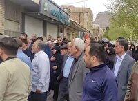 مادر شهیدان حاج نداعلی در کنار فرزندانش آرام گرفت