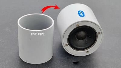 ساخت اسپیکر بلوتوثی خانگی با استفاده از لوله PVC