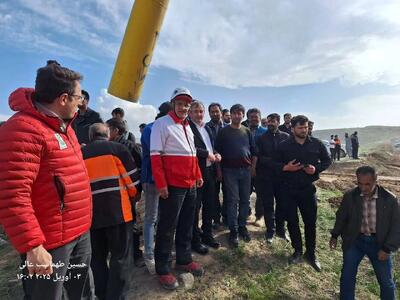 تجسس ۶ تیم عملیانی هلال احمر در جریان رانش زمین در محور اردبیل_نیر
