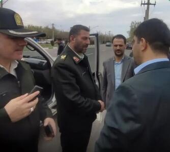 حضور جانشین فرماندهی انتظامی استان آذربایجان شرقی در ارس