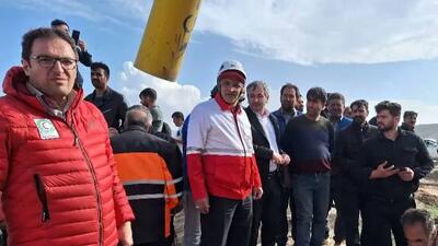اعزام ۶ تیم عملیاتی هلال احمر در جریان رانش زمین در محور اردبیل_نیر