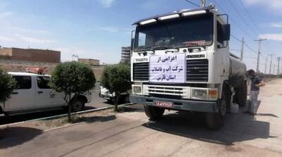اعزام ۴ دستگاه تانکر آب‌رسان به استان یزد