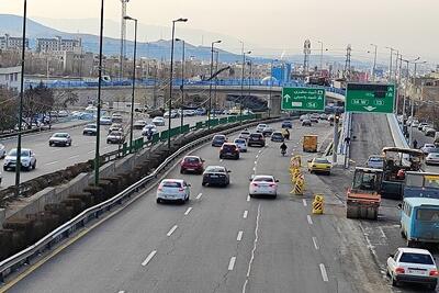 ترافیک عادی و روان در بیشتر معابر و بزرگراه‌های تهران