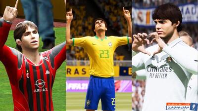 مقایسه تغییرات کاکا از FIFA 2003 تا FIFA 23 - پارس فوتبال