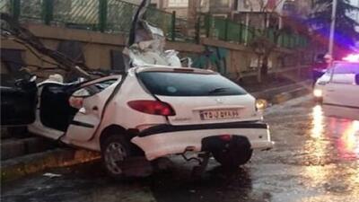 تصادف منجر به فوت راننده پژو ۲۰۶ در آخرین ساعات روز سیزدهم نوروز