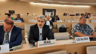 نماینده ایران در ژنو: تصویب قطعنامه شورای حقوق بشر غیر واقعی و تبعیض‌آمیز است