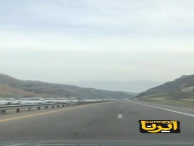 ترافیک سنگین در جاده لوشان - قزوین - تهران