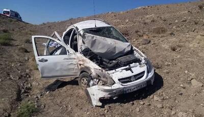 واژگونی ساینا در ایذه یک کشته و ۲ مصدوم بر جای گذاشت