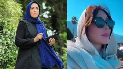 تصویر روز | استایل متفاوت و دیدنی «سارا منجزی پور» در طبیعت! | گلی شی