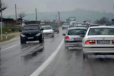 بازگشت مسافران نوروزی/ترافیک سنگین در محورهای شمالی کشور