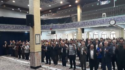 فریاد «مرگ بر اسرائیل» مردم آبیک پس از اقامه نماز جمعه