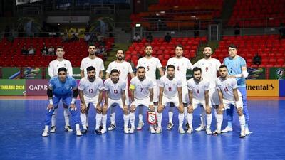 صعود تیم ملی فوتسال در رنکینگ جهانی