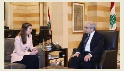 دیدار نخست وزیر لبنان با معاون فرستاده آمریکا به خاورمیانه