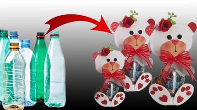 عروسک با بطری / نحوه ساخت عروسک های فانتزی با بطری پلاستیکی