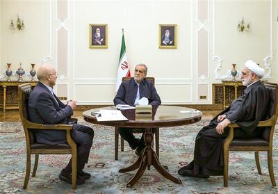 اولین تصویر از نشست مشترک سران قوا منتشر شد