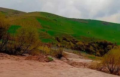 فیلم/ طغیان رودخانه روستای شختان پیرانشهر