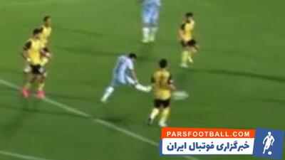 گل اول پیکان به پارس جم از دو نمای متفاوت - پارس فوتبال