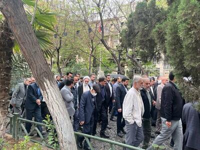 برگزاری مراسم تشییع پیکر مرحوم حجت‌الاسلام والمسلمین نیری+فیلم