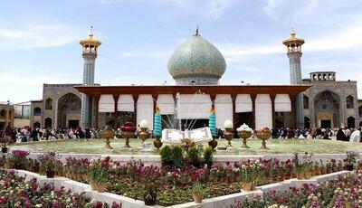 حرم شاهچراغ(ع) میزبان یک‌میلیون زائر نوروزی