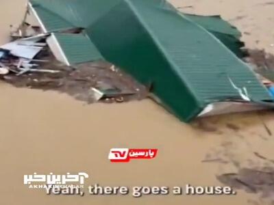 آرکانزاس آمریکا در محاصره سیل و طوفان مرگبار! 