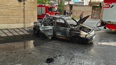 اورژانس: سوختگی ۵۰ درصدی یک مرد در حادثه انفجار خودرو در قلهک تهران