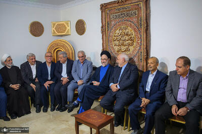 حضور چهره‌های سرشناس در دیدار نوروزی با محمد خاتمی؛ سخنگوی دولت و ظریف هم آمدند +تصاویر