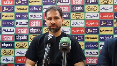 صحبتهای ابراهیم صادقی سرمربی سایپا در نشست خبری پس از بازی با داماش گیلان