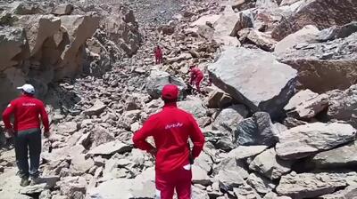 لحظه ریزش معدن در روستای عبدالله مهاباد + ویدئو | یک نفر جان باخت