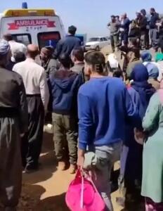 تصاویری از ریزش معدن در روستای عبدالله مهاباد