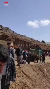 تصاویری تازه از ریزش معدن در روستای عبدالله مهاباد