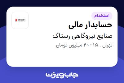 استخدام حسابدار مالی در صنایع نیروگاهی رستاک