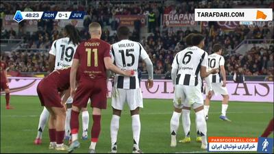 گل الدور شومورودوف به یوونتوس (آاس رم 1-1 یوونتوس) - پارس فوتبال