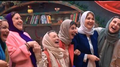 فیلم آواز باشکوه دسته جمعی خانم بازیگران ایرانی /  نعیمه نظام دوست  از جاش هم بلند شد !