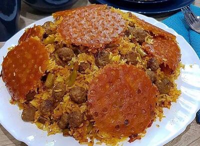 طرز تهیه لوبیا پلو مجلسی با گوشت قلقلی + فیلم - سبک ایده آل