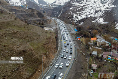 بازگشایی جاده چالوس و آزادراه تهران - شمال پس از مسدودی