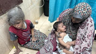 بی‌تابی کودک فلسطینی پس از بمباران‌های رژیم صهیونیستی