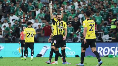الاهلی ۲ - ۲ الاتحاد/ فرار شاگردان بلان از شکست با گل ثانیه‌های پایانی بنزما