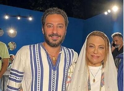 بوسه جنجالی گوهر خیراندیش به نوید محمدزاده!+ فیلم از پشت‌صحنه