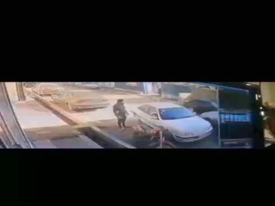 فرار عجیب بعد از تصادف در چهارباغ