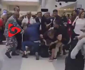 درگیری در فرودگاه بیروت