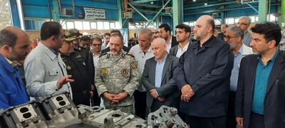 بازدید وزیر دفاع از شرکت دیزل سنگین ایران در آمل