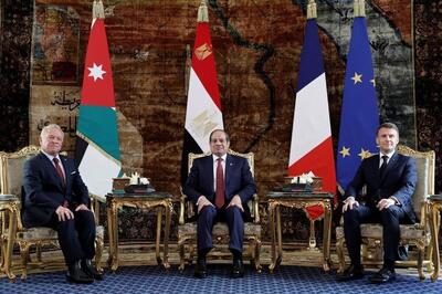 رایزنی سران فرانسه، اردن و مصر با ترامپ درباره آتش‌بس غزه